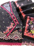 MAUSUMERRY Printed Cotton 3 Piece Suit - Black